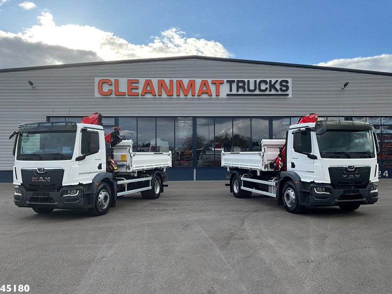 Nieuw Kipper vrachtwagen MAN TGM 18.320 Euro 6 Fassi 13 Tonmeter laadkraan NEW AND UNUSED!: afbeelding 9