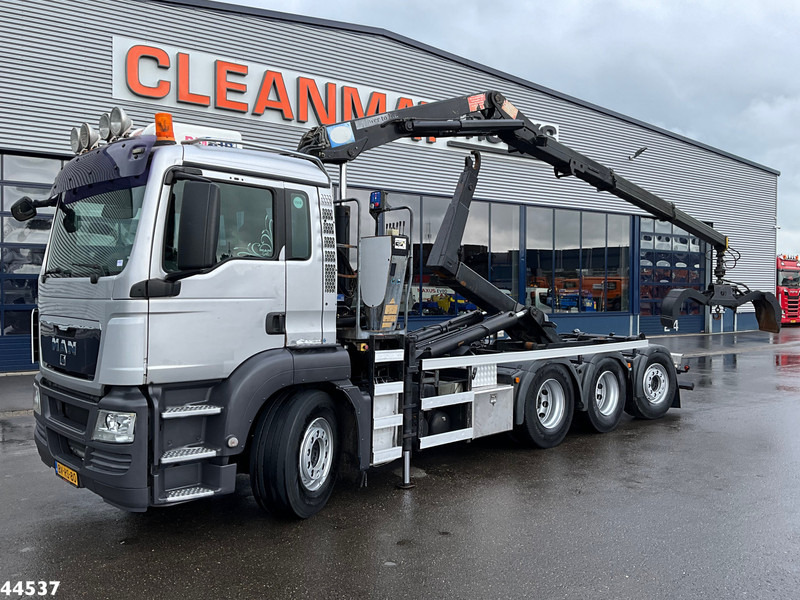 MAN TGS 35.400 8x4 HMF 16 Tonmeter Z-kraan - Haakarmsysteem vrachtwagen: afbeelding 1 MAN TGS 35.400 8x4 HMF 16 Tonmeter Z-kraan - Haakarmsysteem vrachtwagen: afbeelding 1