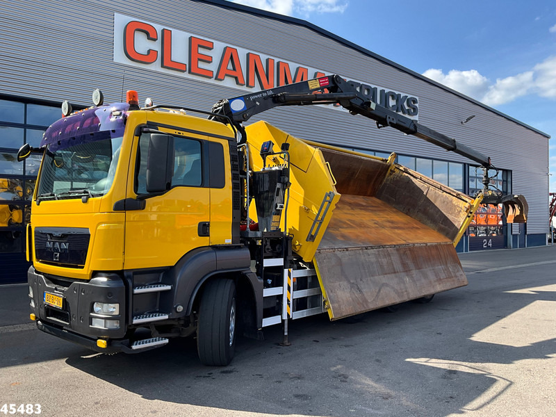 MAN TGS 35.400 8x4 Manual HMF 16 Tm Z-kraan - Kipper vrachtwagen, Kraanwagen: afbeelding 2 MAN TGS 35.400 8x4 Manual HMF 16 Tm Z-kraan - Kipper vrachtwagen, Kraanwagen: afbeelding 2