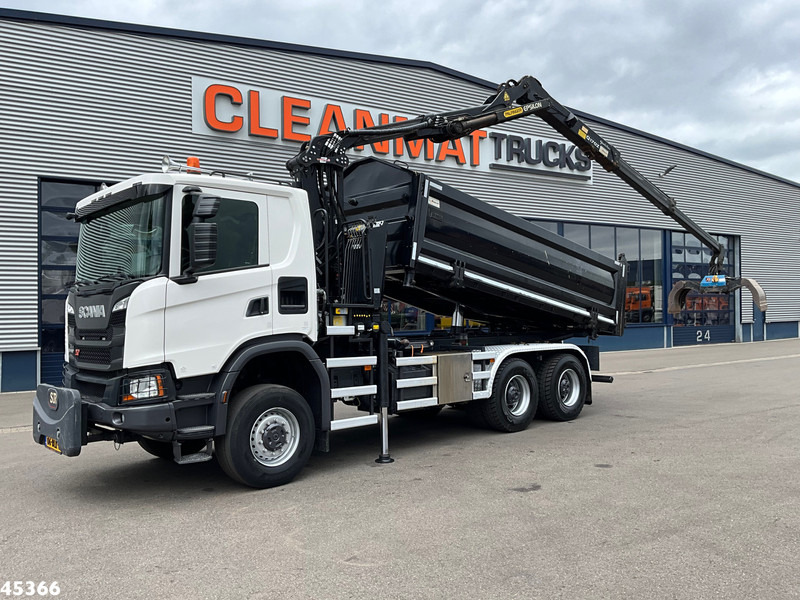Scania G 410 6x6 Euro 6 Palfinger 17 Tonmeter Z-kraan - Kipper vrachtwagen, Kraanwagen: afbeelding 1 Scania G 410 6x6 Euro 6 Palfinger 17 Tonmeter Z-kraan - Kipper vrachtwagen, Kraanwagen: afbeelding 1