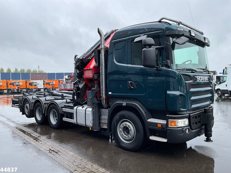 Scania G480 8x4 HMF 60 Tonmeter laadkraan + Fly-jib - Haakarmsysteem vrachtwagen, Kraanwagen: afbeelding 3 Scania G480 8x4 HMF 60 Tonmeter laadkraan + Fly-jib - Haakarmsysteem vrachtwagen, Kraanwagen: afbeelding 3