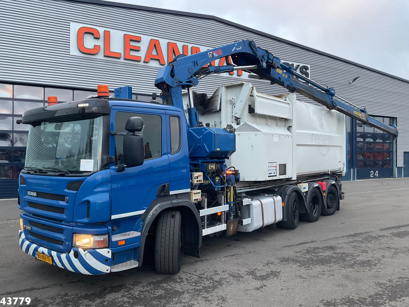 Scania P 360 8x2 Hiab 21 Tonmeter laadkraan - Haakarmsysteem vrachtwagen, Kraanwagen: afbeelding 1 Scania P 360 8x2 Hiab 21 Tonmeter laadkraan - Haakarmsysteem vrachtwagen, Kraanwagen: afbeelding 1