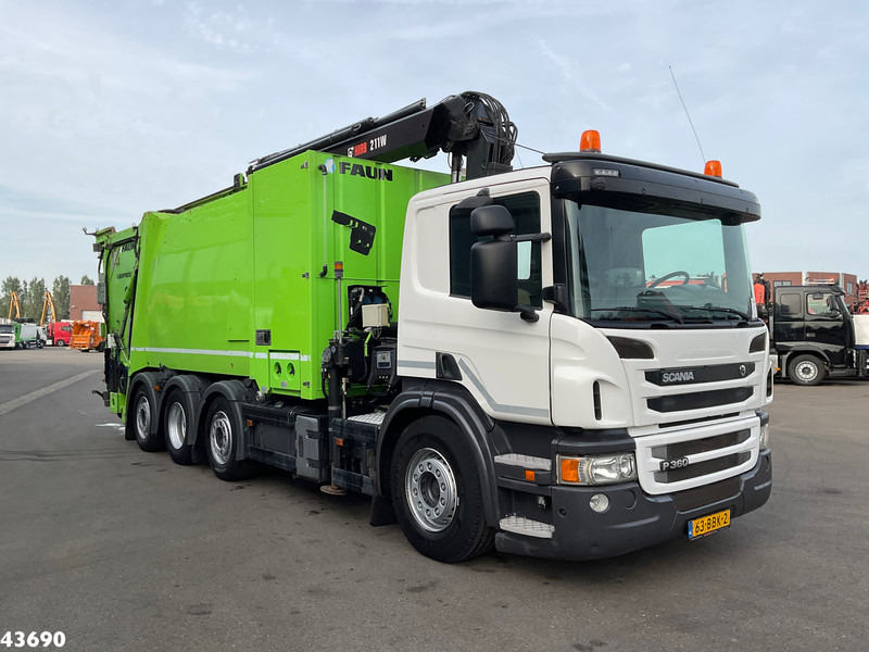 Scania P 360 Faun 18m³ + Hiab crane + Underground Container Washing Installation - Vuilniswagen: afbeelding 3 Scania P 360 Faun 18m³ + Hiab crane + Underground Container Washing Installation - Vuilniswagen: afbeelding 3