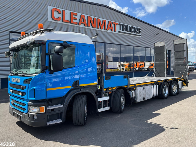 Scania P 410 8x2 Euro 6 Retarder Autotransporter met hydraulische oprijrampen - Autovrachtwagen vrachtwagen: afbeelding 1 Scania P 410 8x2 Euro 6 Retarder Autotransporter met hydraulische oprijrampen - Autovrachtwagen vrachtwagen: afbeelding 1