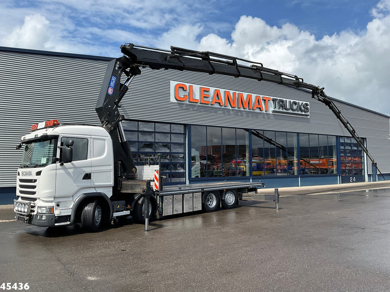 Scania R490 8x2 Euro 6 Retarder HMF 85 Tonmeter laadkraan + Fly-jib - Kraanwagen: afbeelding 1 Scania R490 8x2 Euro 6 Retarder HMF 85 Tonmeter laadkraan + Fly-jib - Kraanwagen: afbeelding 1