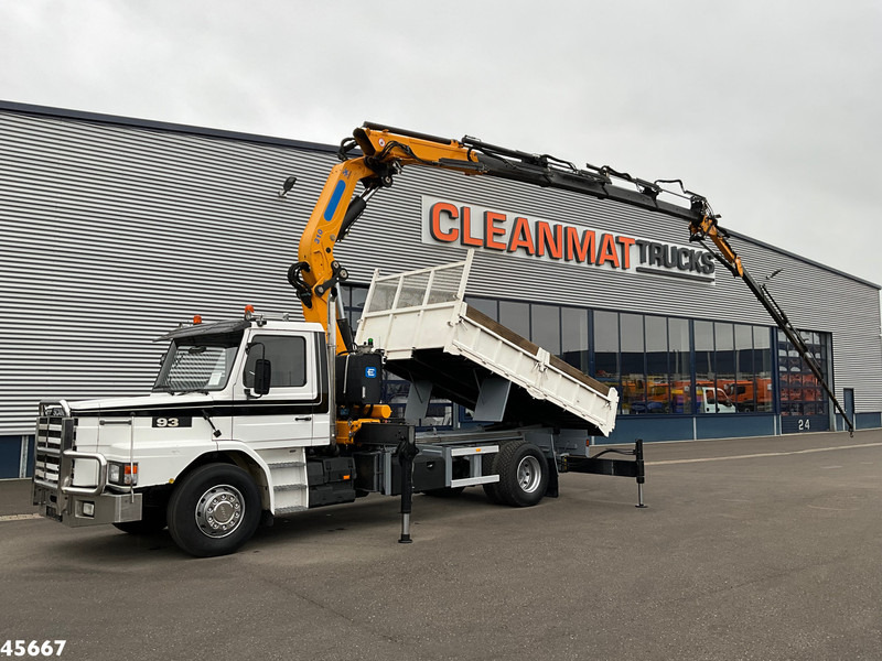 Scania T 93 4x2 Kipper met 31 Tonmeter laadkraan (bj 2005) + Fly-JIb! Just 118.736 km! - Kipper vrachtwagen, Kraanwagen: afbeelding 1 Scania T 93 4x2 Kipper met 31 Tonmeter laadkraan (bj 2005) + Fly-JIb! Just 118.736 km! - Kipper vrachtwagen, Kraanwagen: afbeelding 1