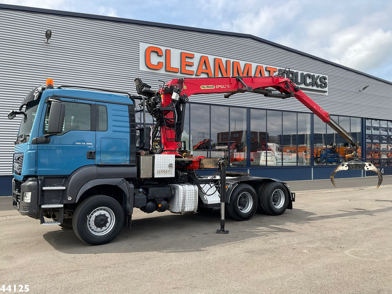 MAN TGS 33.480 6x6 Euro 6 Palfinger 27 Tonmeter boomkraan - Trekker: afbeelding 1 MAN TGS 33.480 6x6 Euro 6 Palfinger 27 Tonmeter boomkraan - Trekker: afbeelding 1