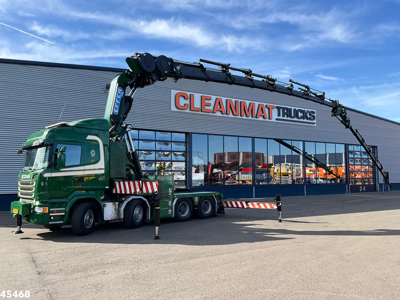 Scania R 490 8x4 Euro 6 Effer 140 Tonmeter laadkraan + Fly-Jib Just 283.508 km - Trekker: afbeelding 1 Scania R 490 8x4 Euro 6 Effer 140 Tonmeter laadkraan + Fly-Jib Just 283.508 km - Trekker: afbeelding 1