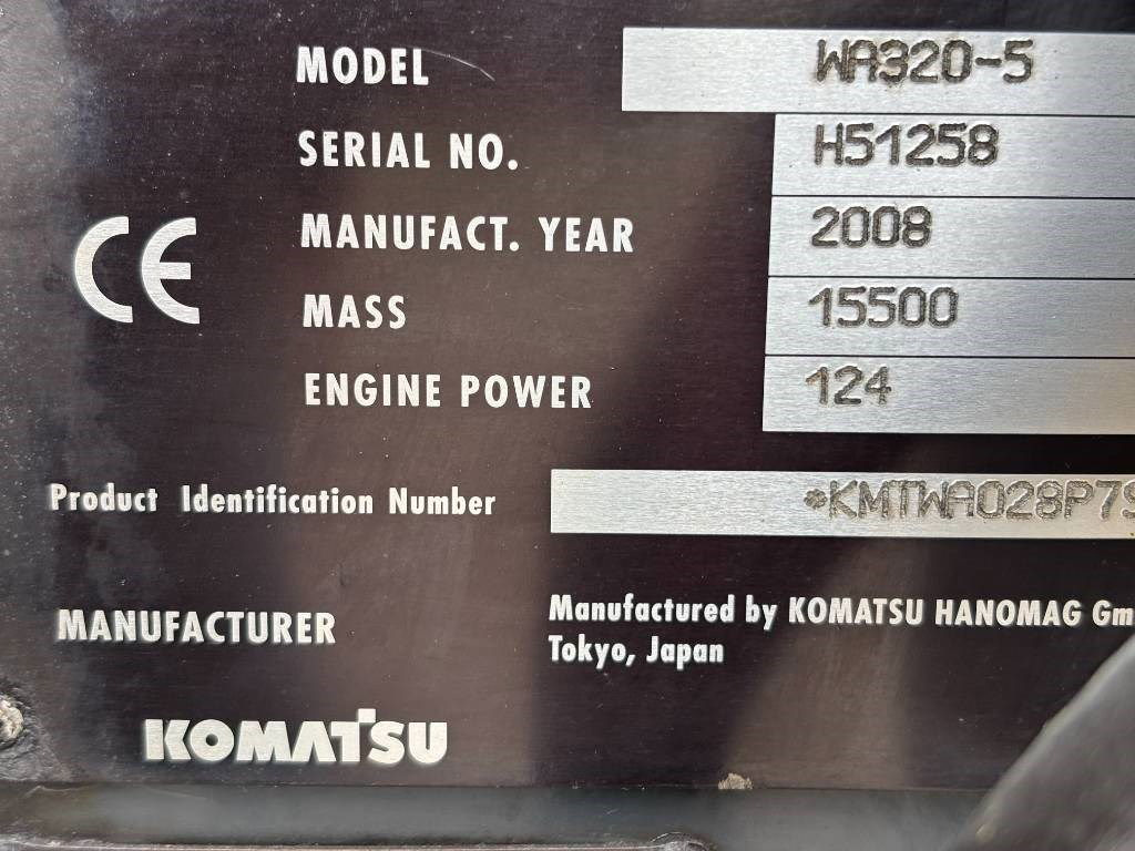 Wiellader Komatsu WA 320-5: afbeelding 14