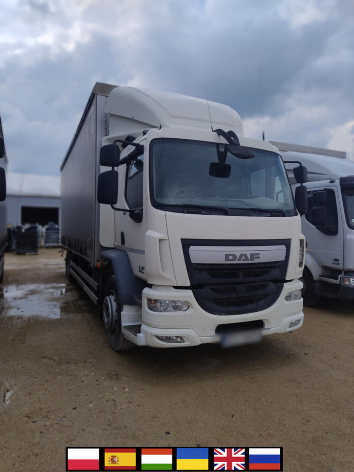 DAF LF 250 / Curtainsider 18 EPAL / sleeping cab - Schuifzeilen vrachtwagen: afbeelding 1 DAF LF 250 / Curtainsider 18 EPAL / sleeping cab - Schuifzeilen vrachtwagen: afbeelding 1