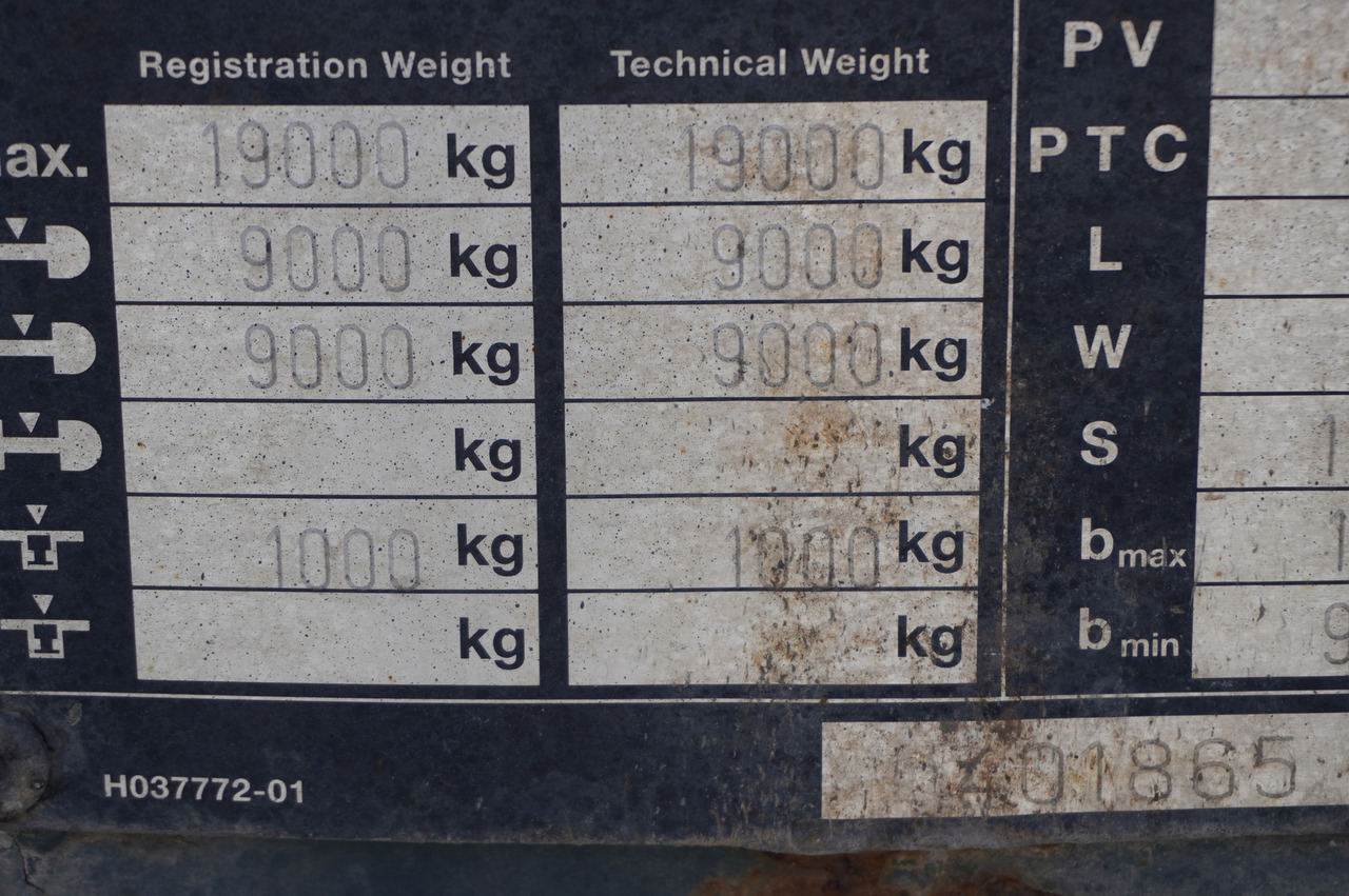 Chassis aanhangwagen FRUEHAUF BDF / 18 t: afbeelding 8