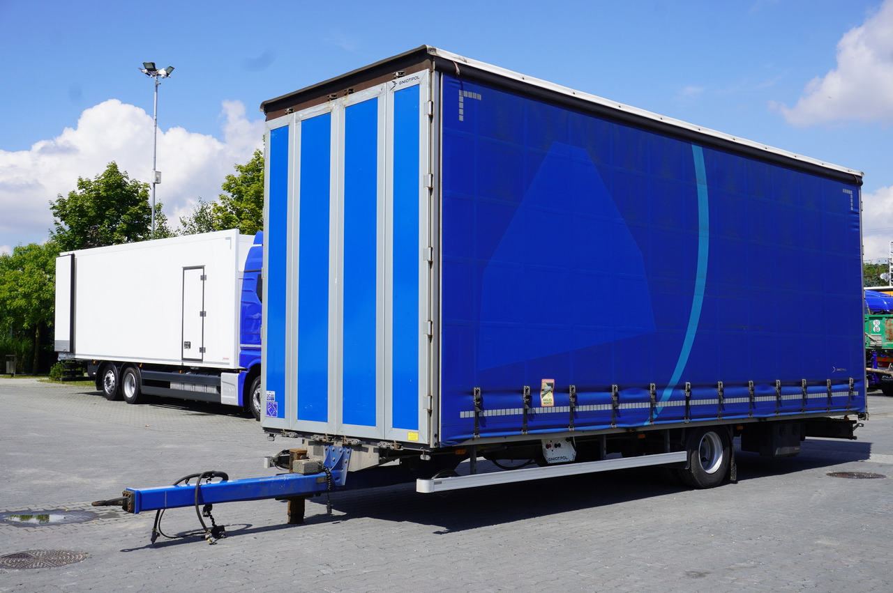 Gniotpol Tandem trailer / 10t / 2018 / 19 pallets - Aanhangwagen met huif: afbeelding 1 Gniotpol Tandem trailer / 10t / 2018 / 19 pallets - Aanhangwagen met huif: afbeelding 1