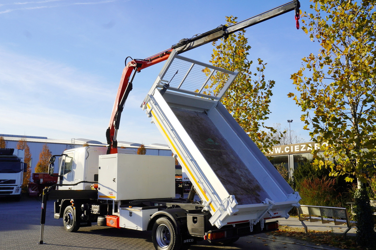 IVECO Eurocargo 120E18 Crane Palfinger / 3-way tipper / sleeper cab - Vrachtwagen met open laadbak, Kraanwagen: afbeelding 4 IVECO Eurocargo 120E18 Crane Palfinger / 3-way tipper / sleeper cab - Vrachtwagen met open laadbak, Kraanwagen: afbeelding 4