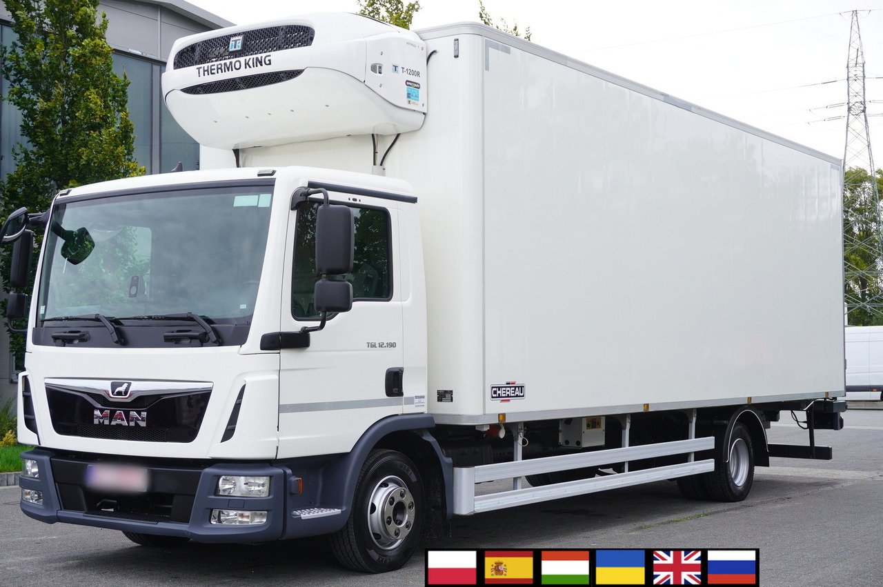 MAN TGL 12.190 / CHEREAU Refrigerator 18 PAL multitemperature / Thermoking T-1200R / 100,000 km - Koelwagen vrachtwagen: afbeelding 1 MAN TGL 12.190 / CHEREAU Refrigerator 18 PAL multitemperature / Thermoking T-1200R / 100,000 km - Koelwagen vrachtwagen: afbeelding 1