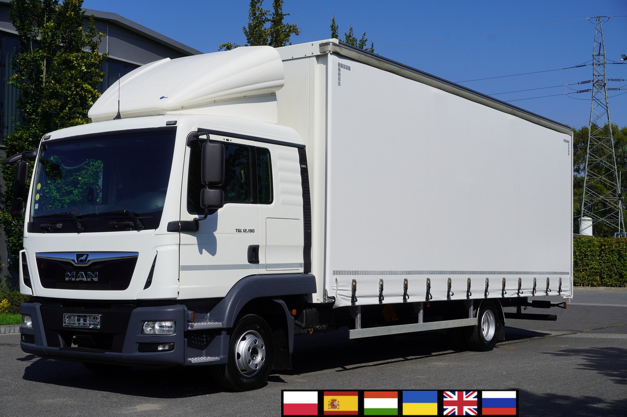 MAN TGL 12.190 / Curtainsider 19 EPAL / Sleeper cab - Schuifzeilen vrachtwagen: afbeelding 1 MAN TGL 12.190 / Curtainsider 19 EPAL / Sleeper cab - Schuifzeilen vrachtwagen: afbeelding 1