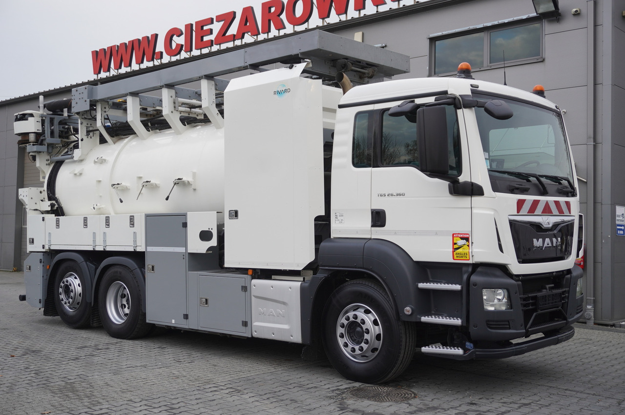 MAN TGS 26.360 E6 / RIVARD sewage cleaner 18 m3 / 180 tho. km / steering axle / 2 units - Vacuümwagen: afbeelding 2 MAN TGS 26.360 E6 / RIVARD sewage cleaner 18 m3 / 180 tho. km / steering axle / 2 units - Vacuümwagen: afbeelding 2