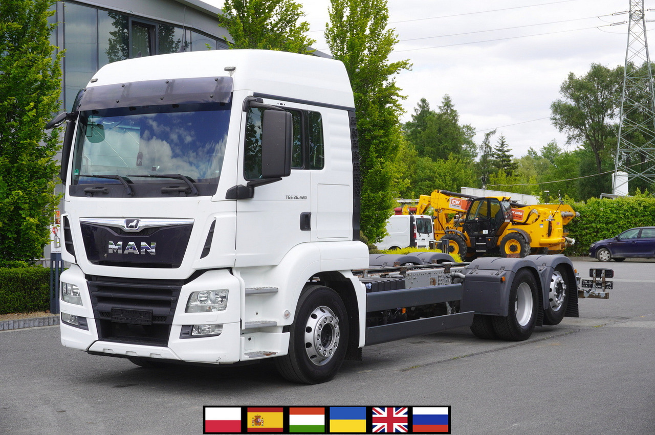 MAN TGS 26.420 / 7.5 m chassis / 14.5 t load cap. / Sleeping cab - Chassis vrachtwagen: afbeelding 1 MAN TGS 26.420 / 7.5 m chassis / 14.5 t load cap. / Sleeping cab - Chassis vrachtwagen: afbeelding 1