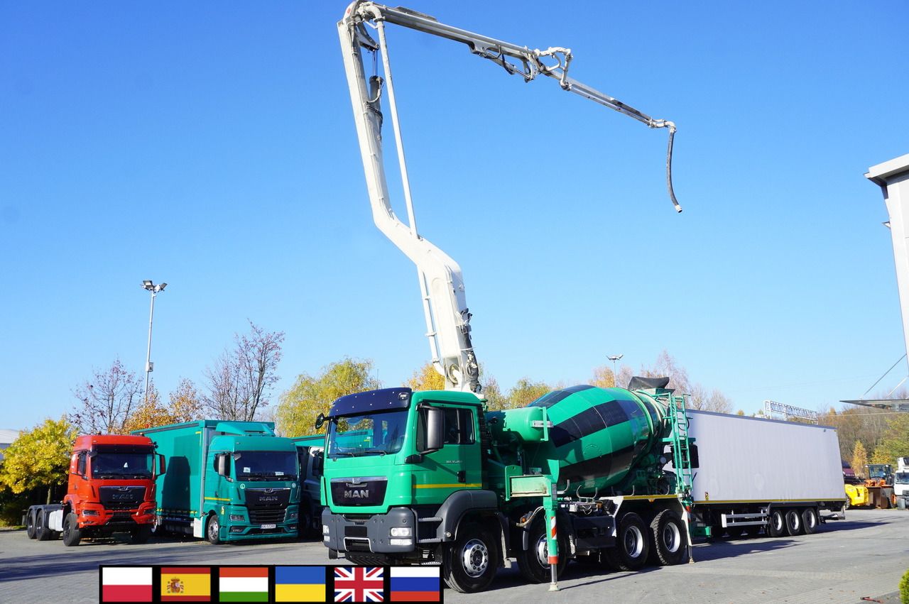 MAN TGS 35.480 8x4 Concrete Mixer Pump truck / Putzmeister M24-3 / 1600 MTH! - Betonpomp: afbeelding 1 MAN TGS 35.480 8x4 Concrete Mixer Pump truck / Putzmeister M24-3 / 1600 MTH! - Betonpomp: afbeelding 1
