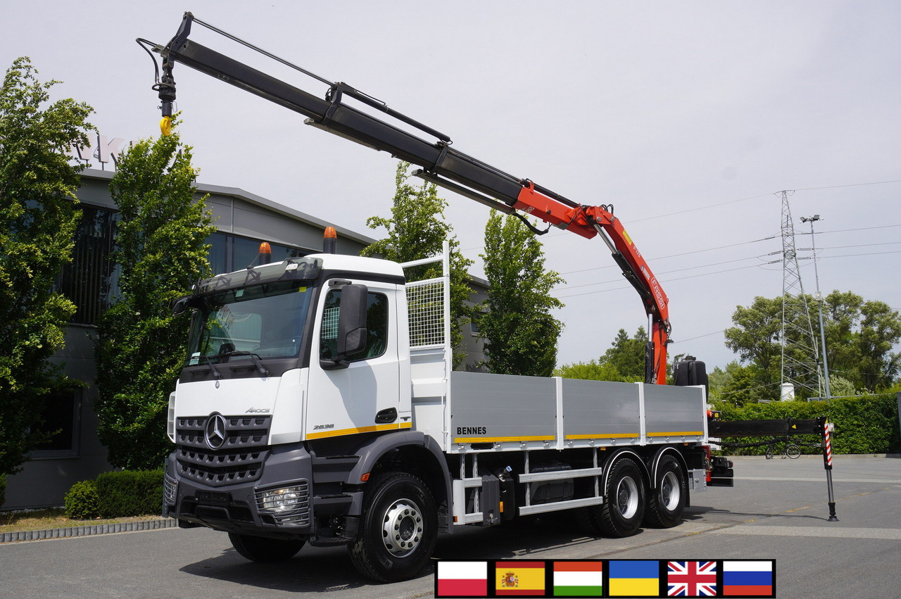 MERCEDES-BENZ AROCS 2636 Flatbed / HDS FASSI F175 7.7 T / 150,000 km - Mobiele kraan: afbeelding 1 MERCEDES-BENZ AROCS 2636 Flatbed / HDS FASSI F175 7.7 T / 150,000 km - Mobiele kraan: afbeelding 1