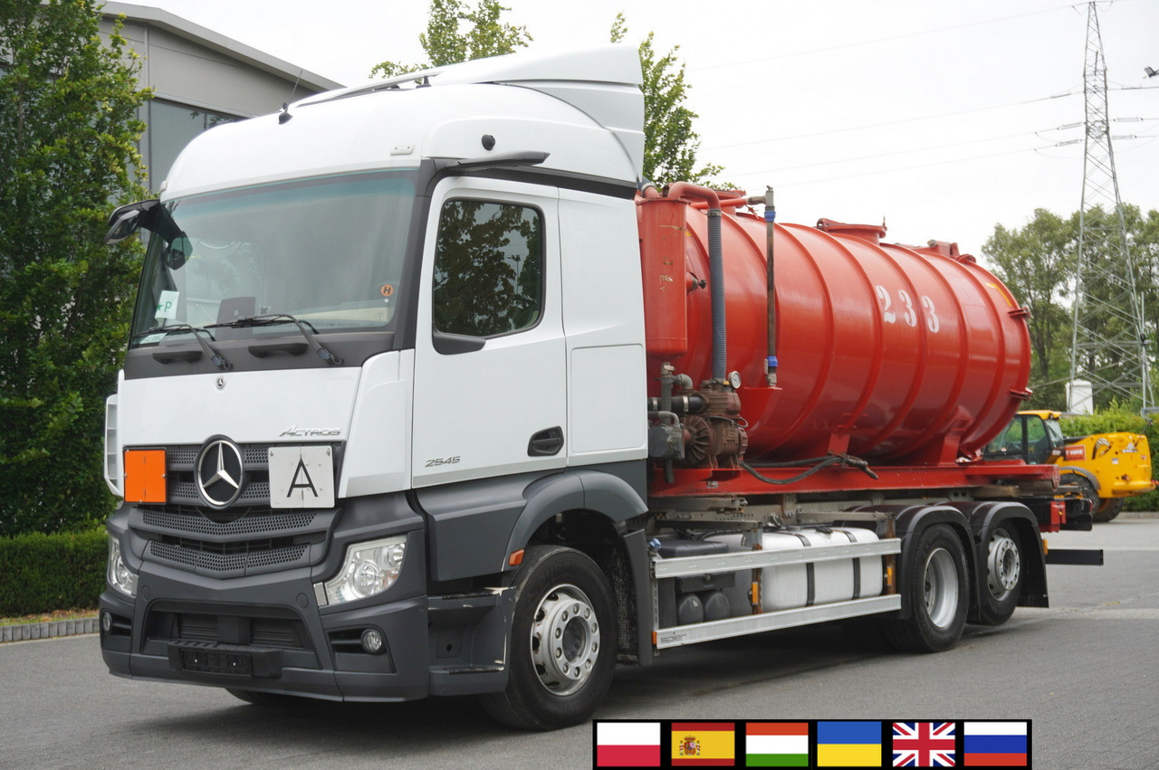 MERCEDES-BENZ Actros 2545 6 × 2 MP5 / NEW septic barrel 13000 L - Tankwagen: afbeelding 1 MERCEDES-BENZ Actros 2545 6 × 2 MP5 / NEW septic barrel 13000 L - Tankwagen: afbeelding 1