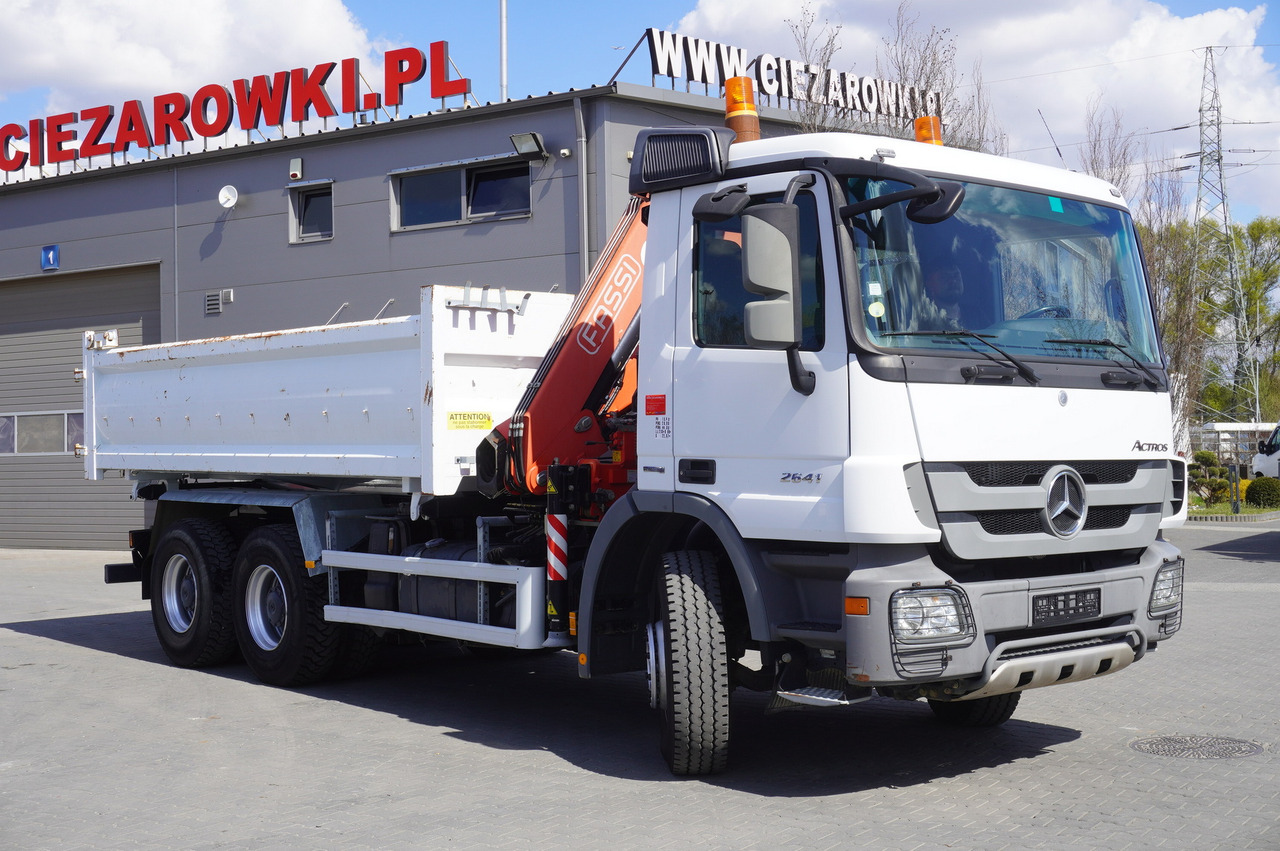 Kipper vrachtwagen, Kraanwagen MERCEDES-BENZ Actros 2641 6×4 E5 / Crane / Dumper / 110000 km!: afbeelding 8