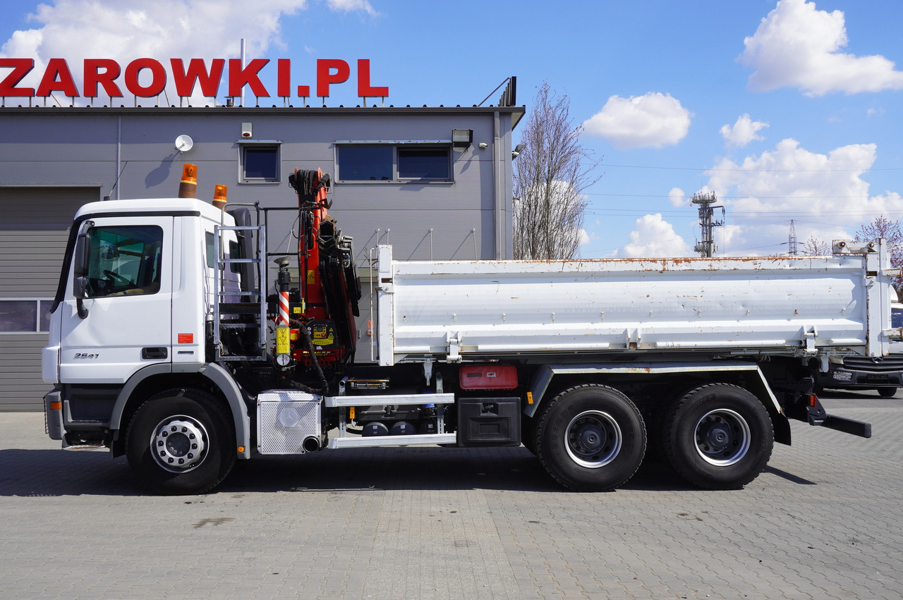 Kipper vrachtwagen, Kraanwagen MERCEDES-BENZ Actros 2641 6×4 E5 / Crane / Dumper / 110000 km!: afbeelding 10