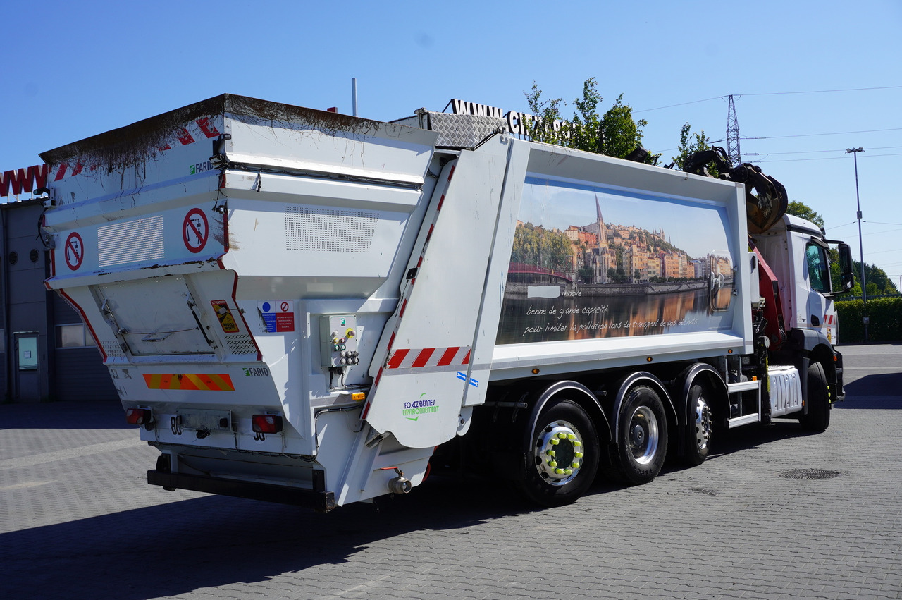 MERCEDES-BENZ Antos 3240 8x2 / Tajfun 5T crane / Farid Industries garbage truck/ 3 steered axles - Vacuümwagen: afbeelding 3 MERCEDES-BENZ Antos 3240 8x2 / Tajfun 5T crane / Farid Industries garbage truck/ 3 steered axles - Vacuümwagen: afbeelding 3
