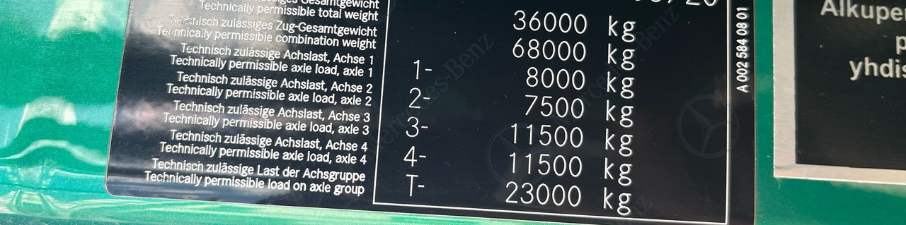 Mercedes-Benz Arocs 3563 8 × 4 / 630 HP / steered axle / Logging superstructure - Kraanwagen: afbeelding 2 Mercedes-Benz Arocs 3563 8 × 4 / 630 HP / steered axle / Logging superstructure - Kraanwagen: afbeelding 2