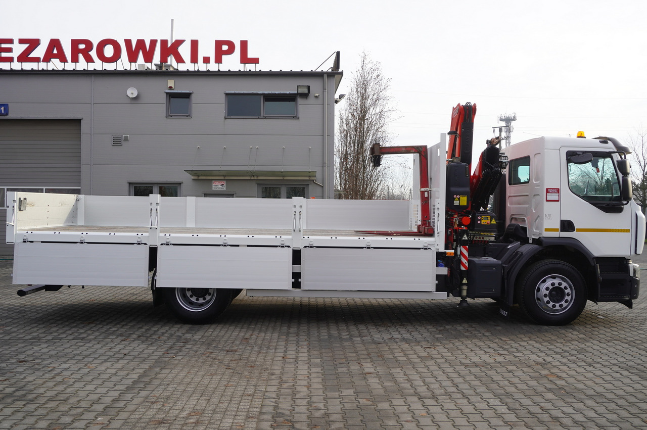 RENAULT C280 DTI 8 / FASSI crane 5.6 T / range 8 m / Flatbed 15 EPAL - Vrachtwagen met open laadbak, Kraanwagen: afbeelding 3 RENAULT C280 DTI 8 / FASSI crane 5.6 T / range 8 m / Flatbed 15 EPAL - Vrachtwagen met open laadbak, Kraanwagen: afbeelding 3