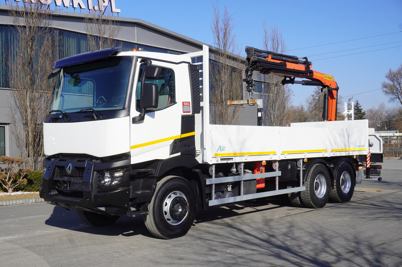 RENAULT C380 / 6x4 / HDS Palfinger PK 18002-EH 6000 kg - Vrachtwagen met open laadbak, Kraanwagen: afbeelding 2 RENAULT C380 / 6x4 / HDS Palfinger PK 18002-EH 6000 kg - Vrachtwagen met open laadbak, Kraanwagen: afbeelding 2