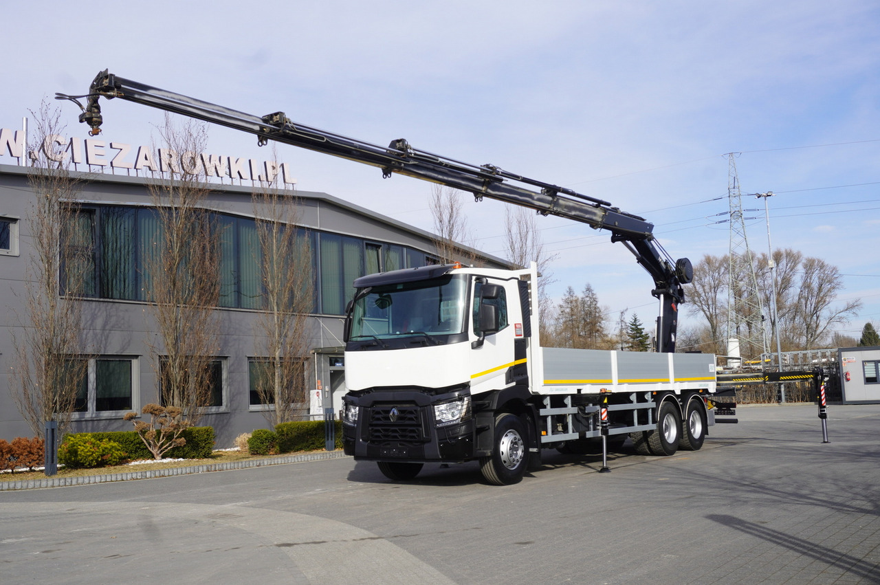 RENAULT C430 / 15m crane HIAB 244 EP-5 HIDUO 8400 kg / Platform with stanchions - Uitrijwagen: afbeelding 1 RENAULT C430 / 15m crane HIAB 244 EP-5 HIDUO 8400 kg / Platform with stanchions - Uitrijwagen: afbeelding 1