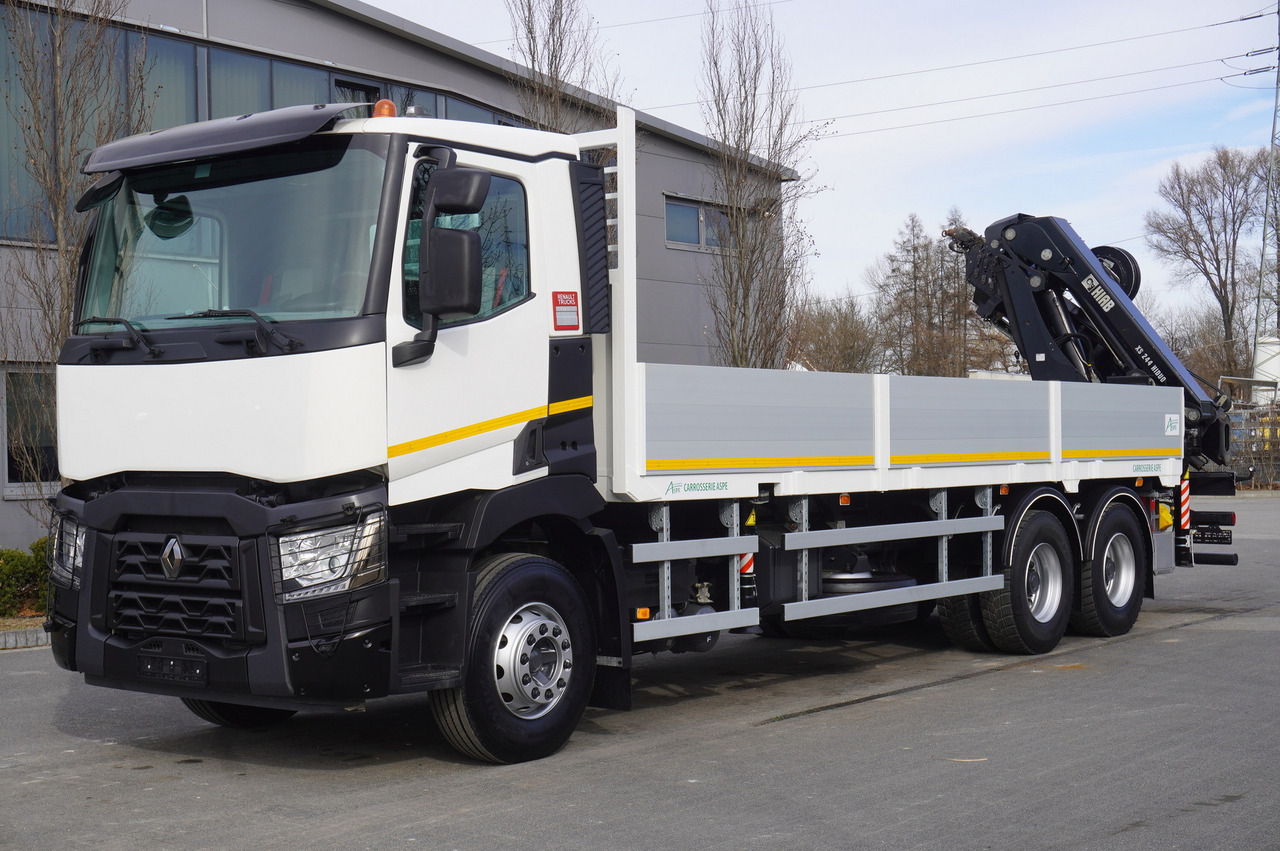 RENAULT C430 / HIAB 244 EP-5 HIDUO crane 8400 kg 15 m / Platform with stanchions - Kraanwagen: afbeelding 3 RENAULT C430 / HIAB 244 EP-5 HIDUO crane 8400 kg 15 m / Platform with stanchions - Kraanwagen: afbeelding 3
