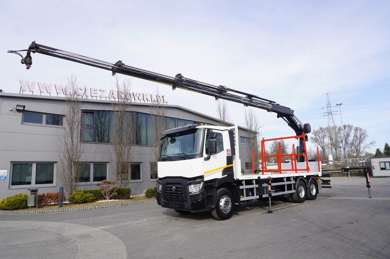 RENAULT C430 / HIAB 244 EP-5 HIDUO crane 8400 kg 15 m / Platform with stanchions - Uitrijwagen: afbeelding 2 RENAULT C430 / HIAB 244 EP-5 HIDUO crane 8400 kg 15 m / Platform with stanchions - Uitrijwagen: afbeelding 2