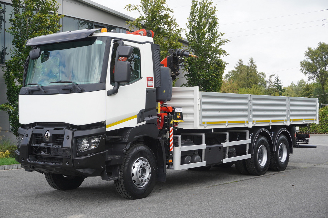 RENAULT K380 6×4 / FASSI F175 crane 7.85 t / 120 thousand km! / 2-sided tipper - Kraanwagen: afbeelding 3 RENAULT K380 6×4 / FASSI F175 crane 7.85 t / 120 thousand km! / 2-sided tipper - Kraanwagen: afbeelding 3