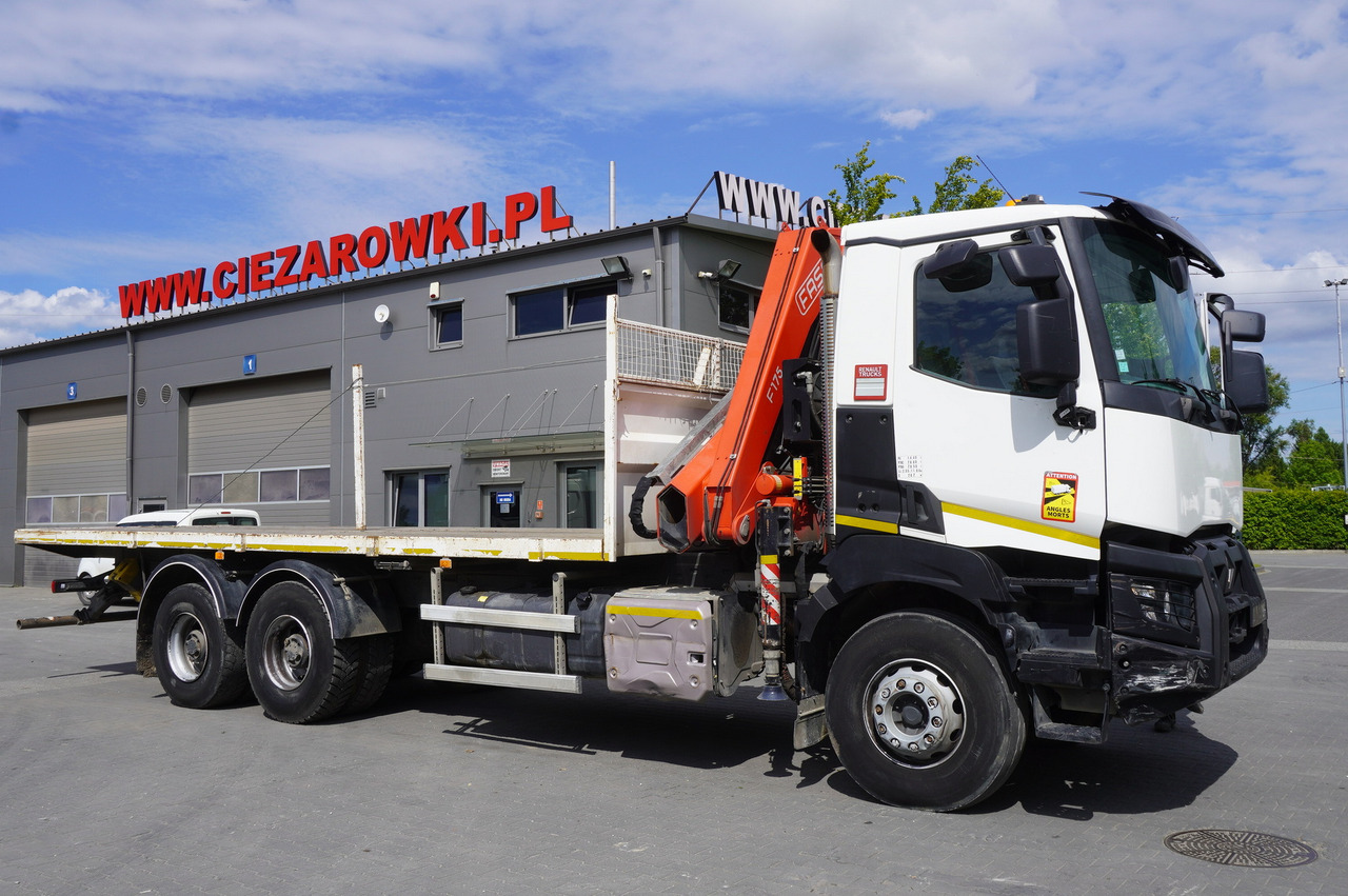 RENAULT K380 6x4 / FASSI F175 crane 7.85 t / 120 thousand km - Vrachtwagen met open laadbak, Kraanwagen: afbeelding 4 RENAULT K380 6x4 / FASSI F175 crane 7.85 t / 120 thousand km - Vrachtwagen met open laadbak, Kraanwagen: afbeelding 4