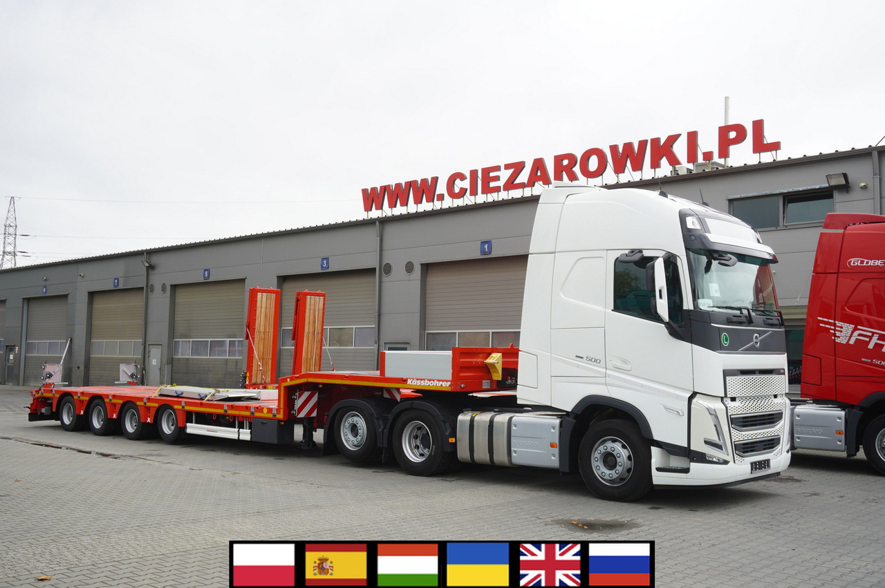 VOLVO FH 500 6 × 2 Globetrotter XL / 2023 / 114 thousand km / Brand-new low-loader Kässbohrer LB3E semi-trailer - Autovrachtwagen vrachtwagen: afbeelding 1 VOLVO FH 500 6 × 2 Globetrotter XL / 2023 / 114 thousand km / Brand-new low-loader Kässbohrer LB3E semi-trailer - Autovrachtwagen vrachtwagen: afbeelding 1