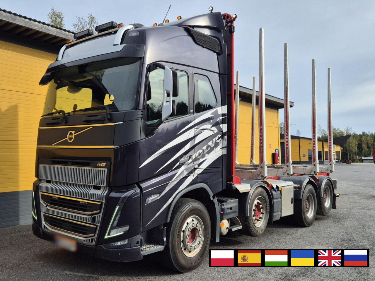 VOLVO FH 750 8x4 / 2 lifted axles / timber truck - Chassis vrachtwagen: afbeelding 1 VOLVO FH 750 8x4 / 2 lifted axles / timber truck - Chassis vrachtwagen: afbeelding 1