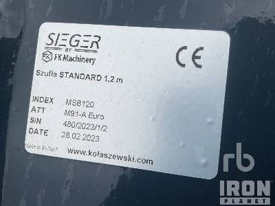 SIEGER MSB 1200 MM (Unused) - Bak: afbeelding 5 SIEGER MSB 1200 MM (Unused) - Bak: afbeelding 5