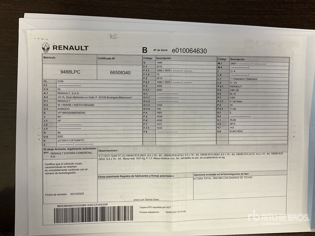 2020 Renault Kangoo 5 Passenger Van - Minibus, Personenvervoer: afbeelding 2 2020 Renault Kangoo 5 Passenger Van - Minibus, Personenvervoer: afbeelding 2
