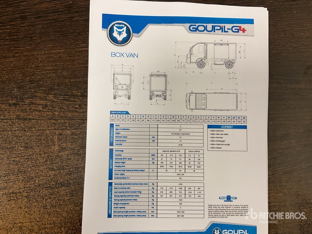 2019 Goupil G4M Electric Utility Vehicle - Gemeentelijke machine/ Speciaal: afbeelding 5 2019 Goupil G4M Electric Utility Vehicle - Gemeentelijke machine/ Speciaal: afbeelding 5