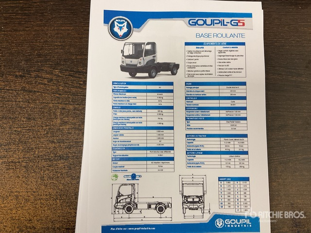 2020 Goupil G5E 4x2 Electric Utility Vehicle - Gemeentelijke machine/ Speciaal: afbeelding 5 2020 Goupil G5E 4x2 Electric Utility Vehicle - Gemeentelijke machine/ Speciaal: afbeelding 5