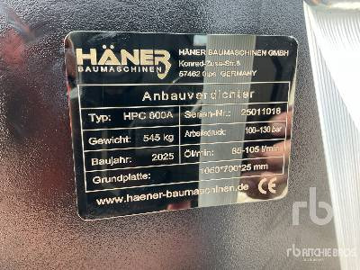 HAENER HPC600A Hydraulic (Unused) - Trilplaat: afbeelding 5 HAENER HPC600A Hydraulic (Unused) - Trilplaat: afbeelding 5
