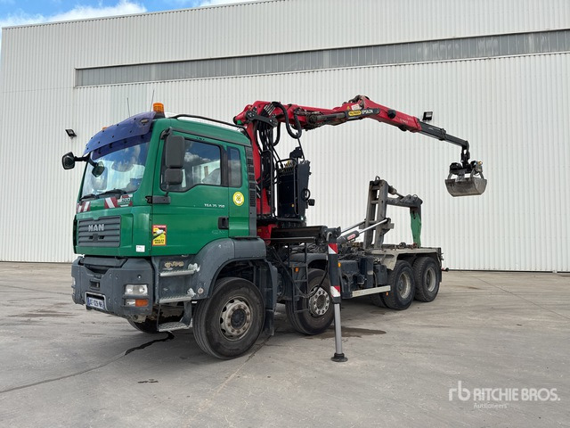 2006 MAN TGA 35.350 8x4 Camion Ampliroll Grue Palfi ... Roll-Off Truck - Haakarmsysteem vrachtwagen, Kraanwagen: afbeelding 2 2006 MAN TGA 35.350 8x4 Camion Ampliroll Grue Palfi ... Roll-Off Truck - Haakarmsysteem vrachtwagen, Kraanwagen: afbeelding 2