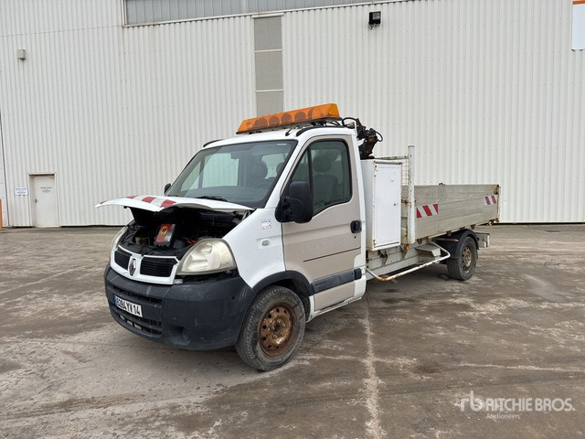 2006 Renault Master dCi 120 2014 HMF 152T2 12V 830 kg on 4x ... Dump Truck with Crane - Kipper vrachtwagen: afbeelding 2 2006 Renault Master dCi 120 2014 HMF 152T2 12V 830 kg on 4x ... Dump Truck with Crane - Kipper vrachtwagen: afbeelding 2