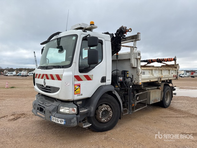 2007 Renault Midlum 280DXi 2007 Hiab 088 HIDUO 2700 kg on ... Dump Truck with Crane - Kipper vrachtwagen: afbeelding 1 2007 Renault Midlum 280DXi 2007 Hiab 088 HIDUO 2700 kg on ... Dump Truck with Crane - Kipper vrachtwagen: afbeelding 1