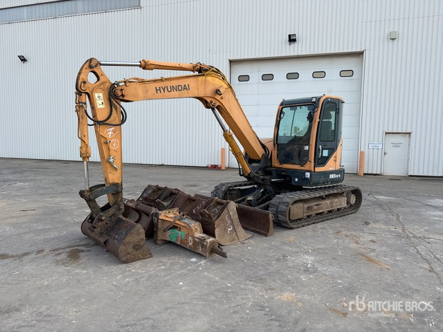 2014 Hyundai R80CR-9 Mini-Pelle Mini Excavator: <6.6t - Minigraafmachine: afbeelding 1 2014 Hyundai R80CR-9 Mini-Pelle Mini Excavator: <6.6t - Minigraafmachine: afbeelding 1