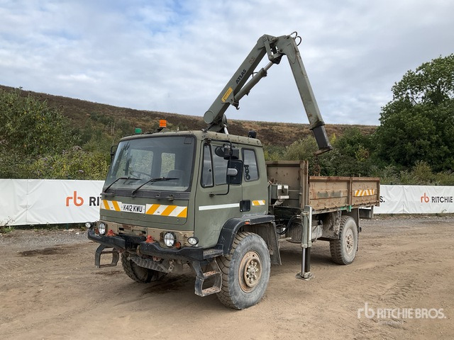 1992 DAF AK63M7 1992 Atlas-Crane on 4x4 Flatbed Truck with Crane - Klepelmaaier/ Mulcher: afbeelding 2 1992 DAF AK63M7 1992 Atlas-Crane on 4x4 Flatbed Truck with Crane - Klepelmaaier/ Mulcher: afbeelding 2