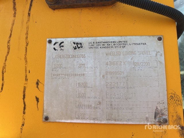 2011 JCB 436 Wheel Loader - Wiellader: afbeelding 1 2011 JCB 436 Wheel Loader - Wiellader: afbeelding 1