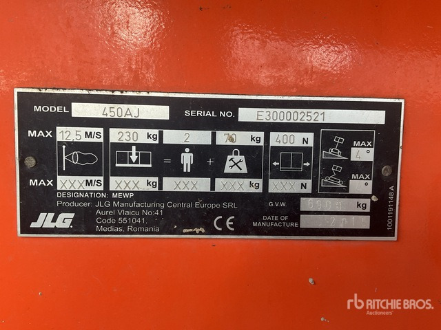 2015 JLG 450AJ Series ll Articulating Boom Lift - Knikarmhoogwerker: afbeelding 2 2015 JLG 450AJ Series ll Articulating Boom Lift - Knikarmhoogwerker: afbeelding 2