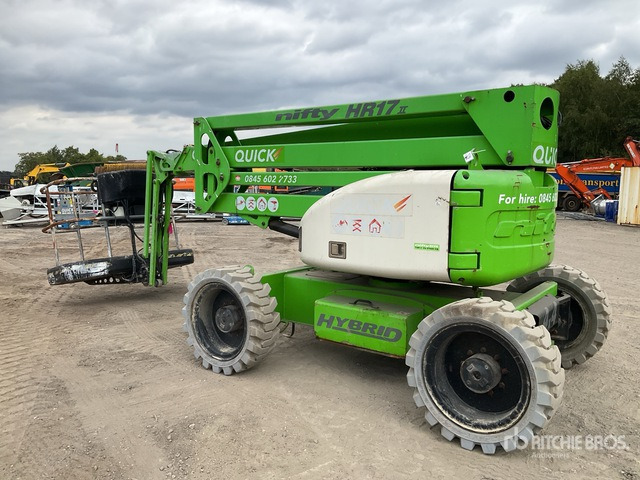 2015 Nifty HR17 4WD Hybrid Articulating Boom Lift - Knikarmhoogwerker: afbeelding 3 2015 Nifty HR17 4WD Hybrid Articulating Boom Lift - Knikarmhoogwerker: afbeelding 3